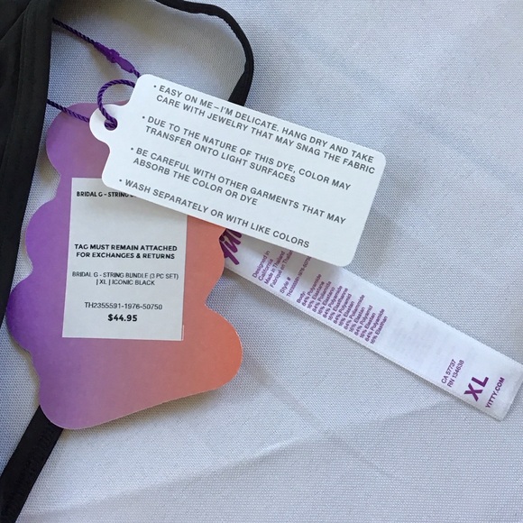 YITTY Black G-String - Picture 2 of 2